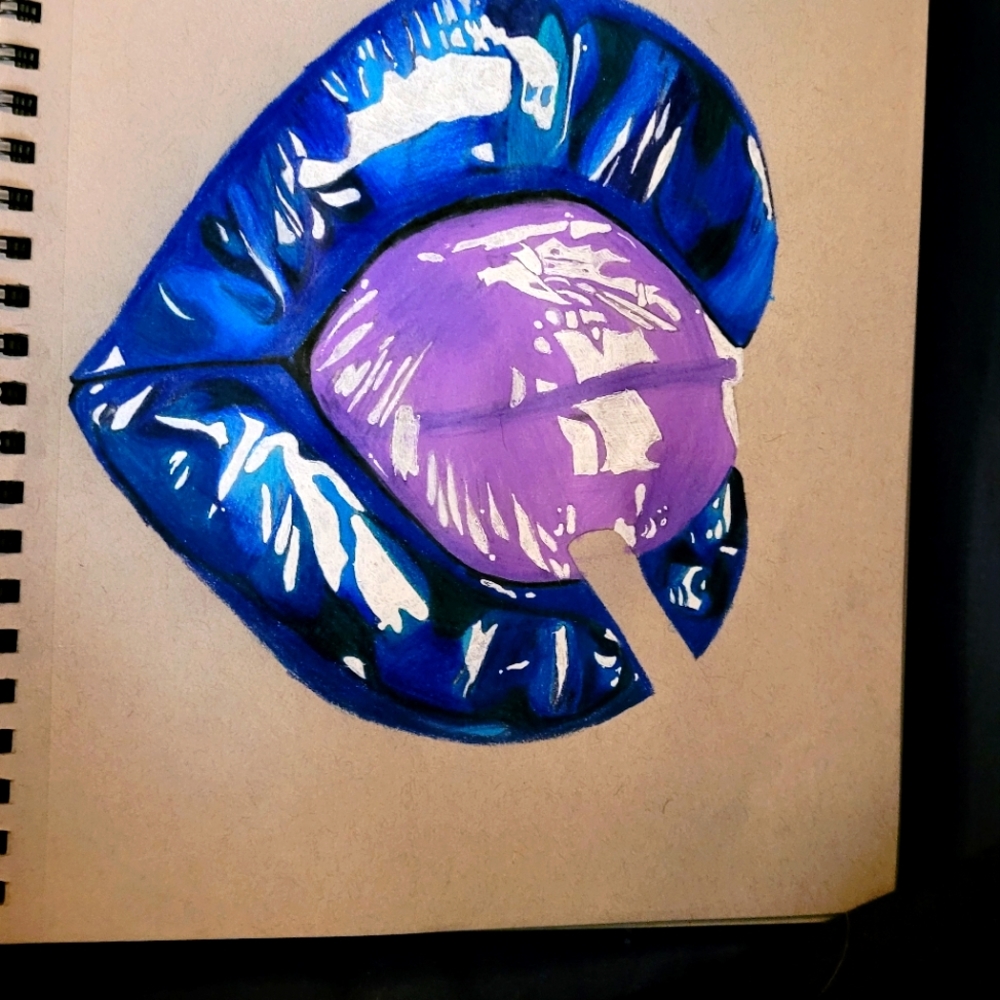 Homemade Realism Lip Drawing